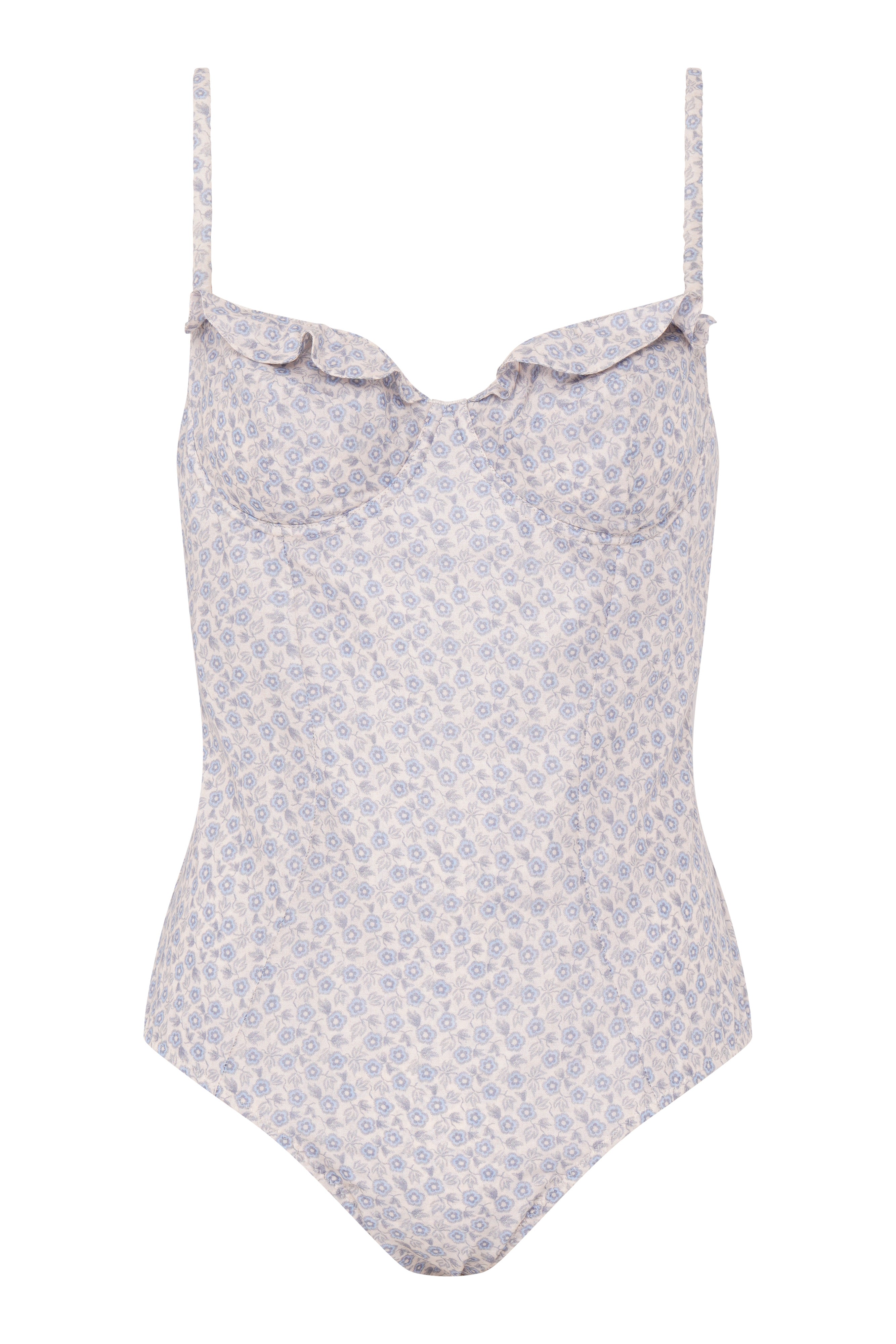 xanthe cornflower floral swimsuit
