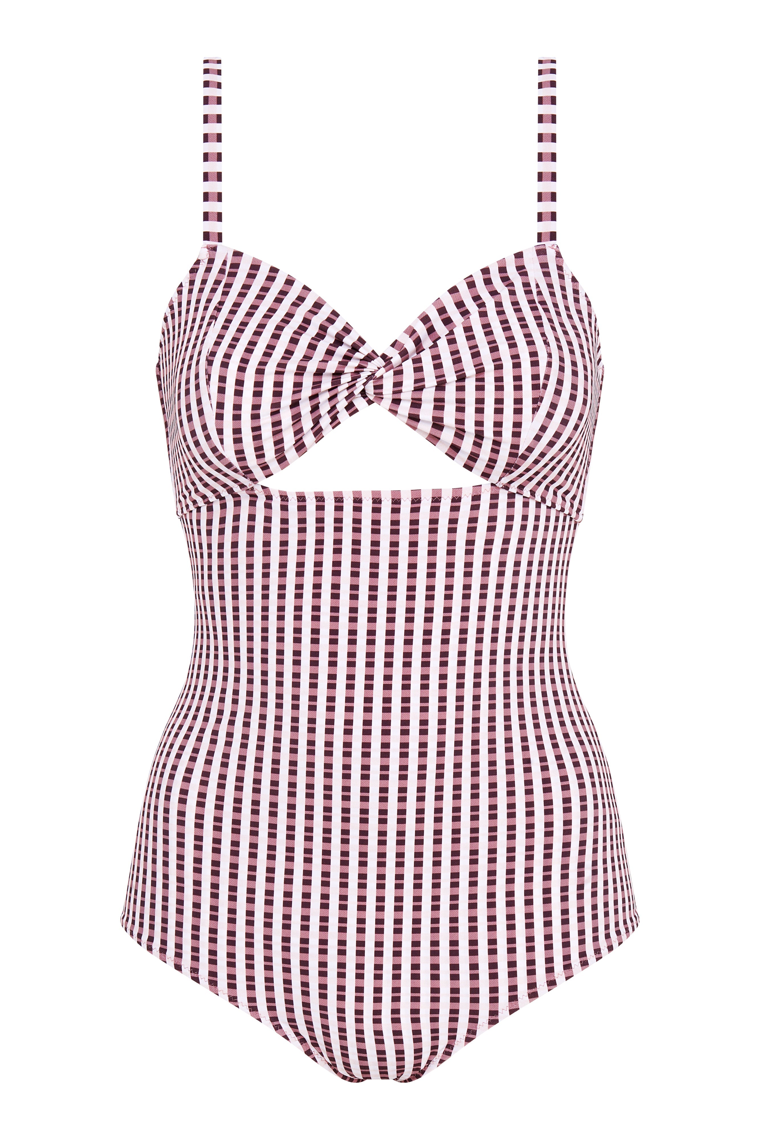 zoe blush check swimsuit