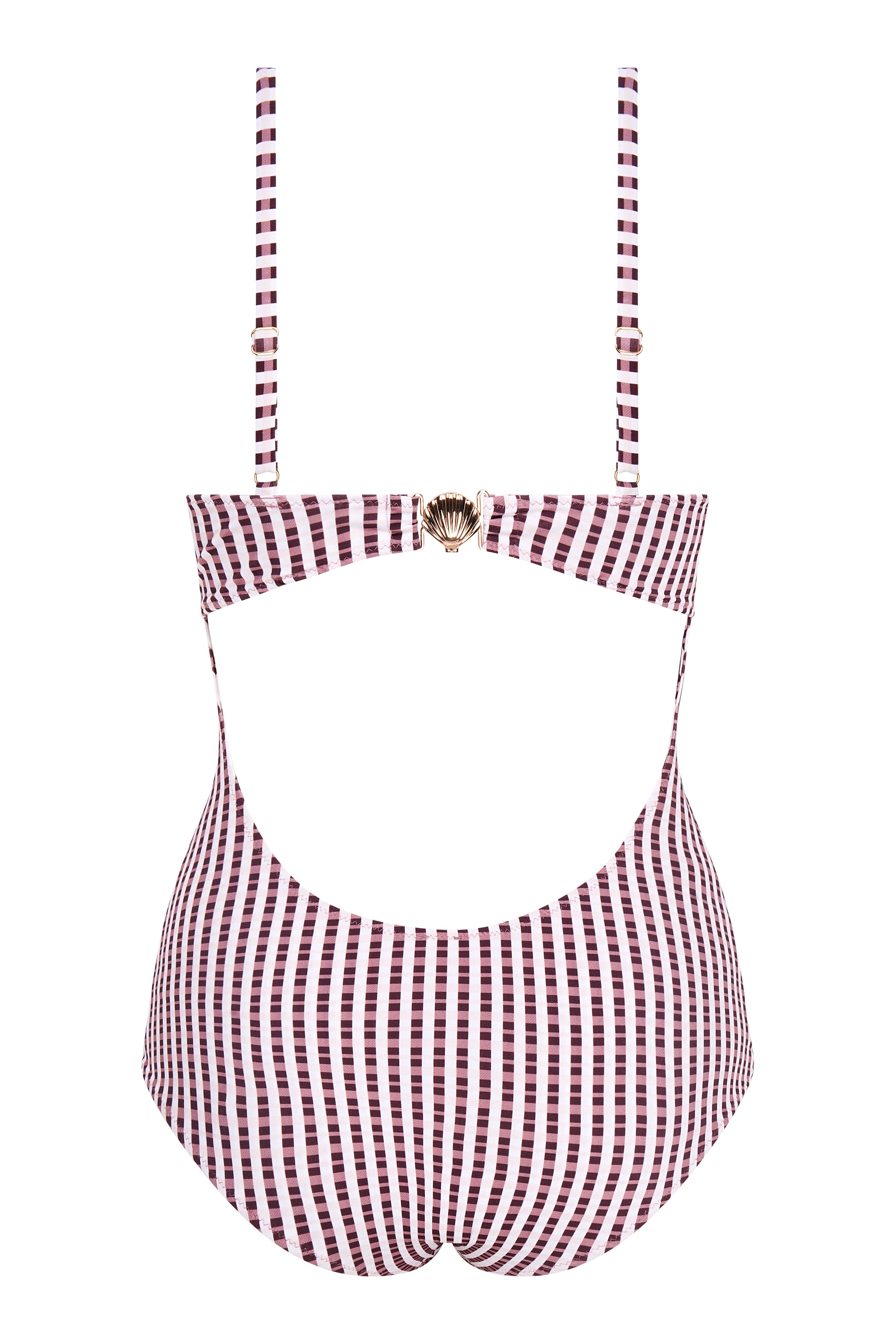 zoe blush check swimsuit