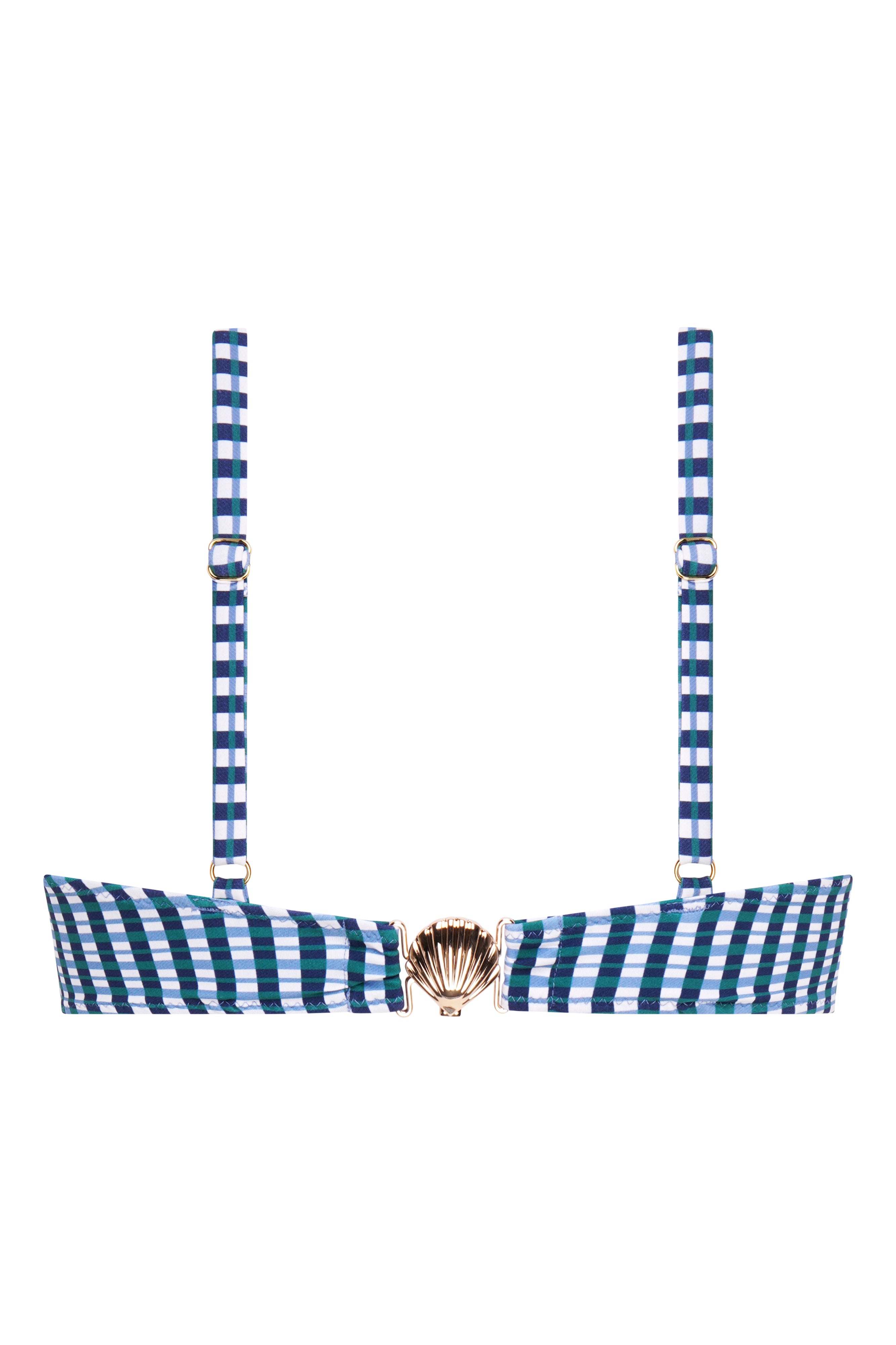 missy indigo check top