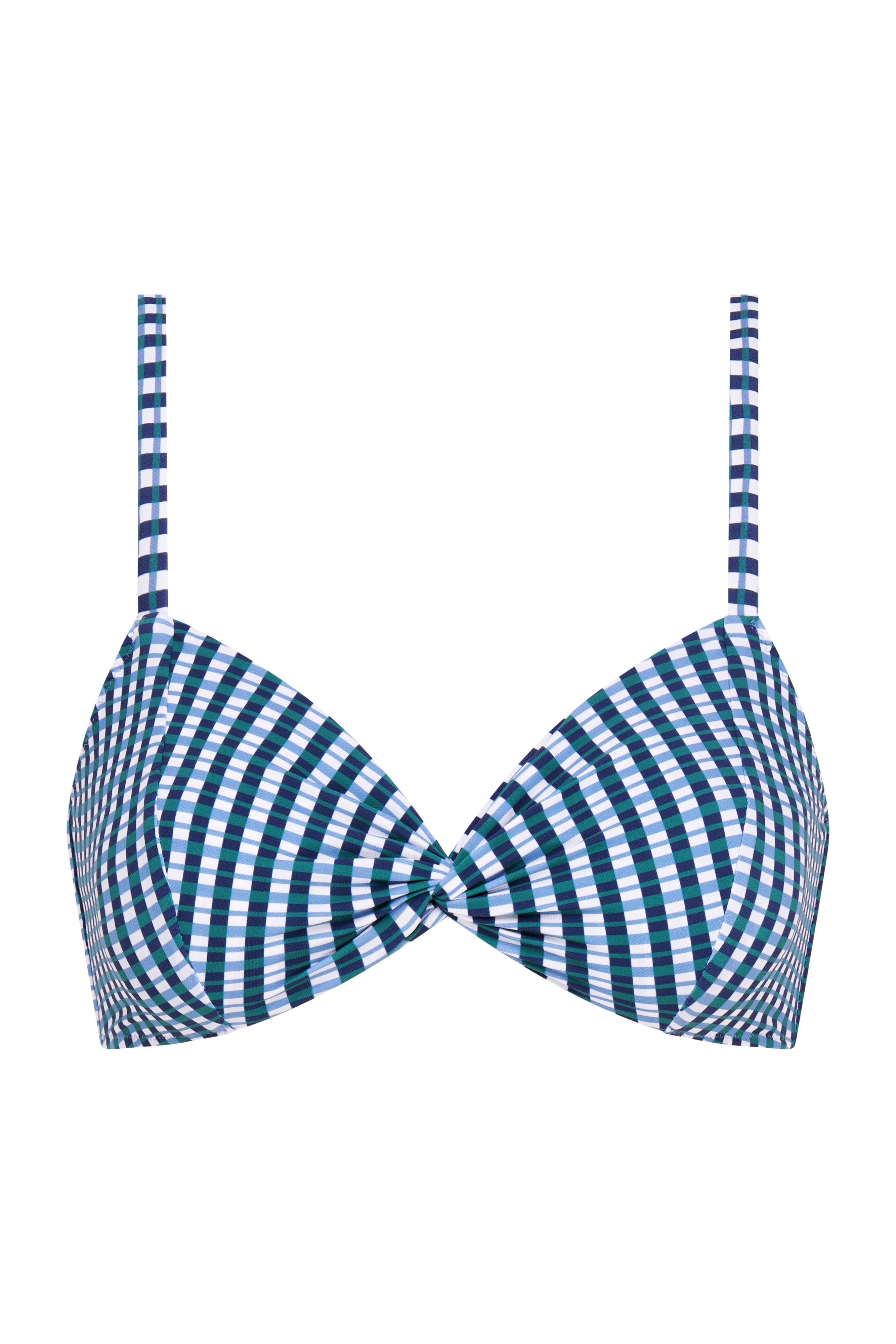 missy indigo check top