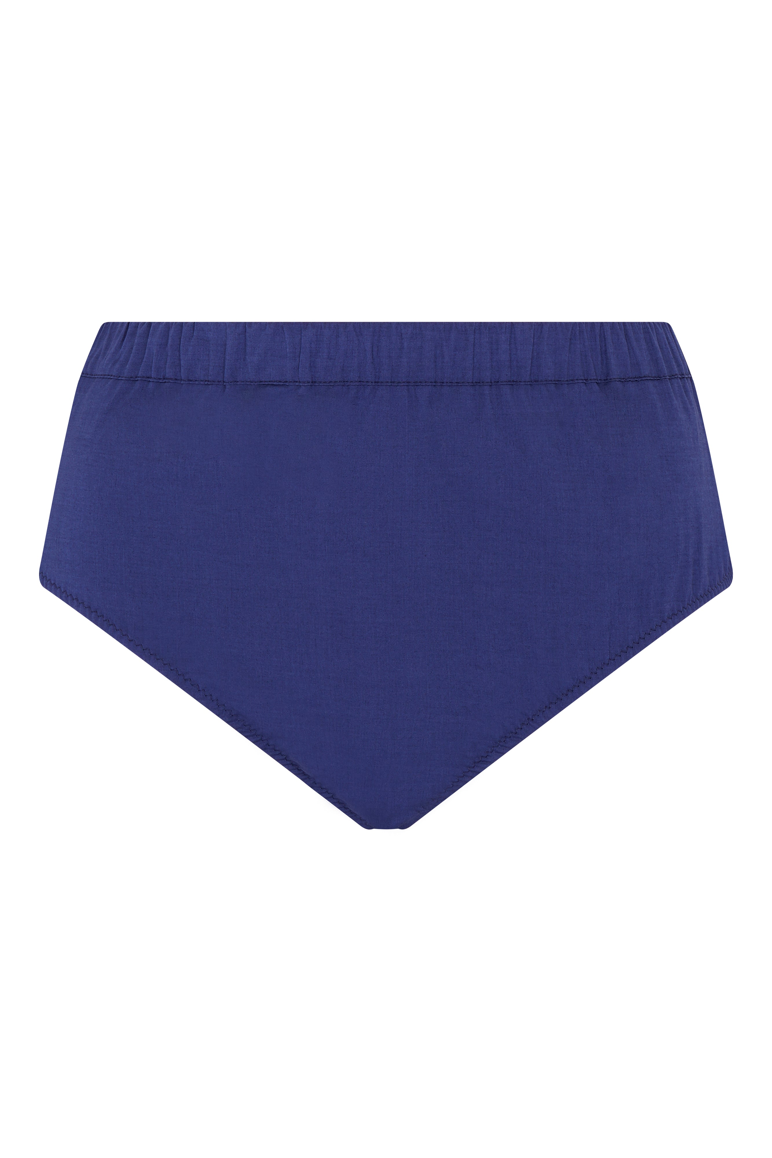 high-waisted  indigo