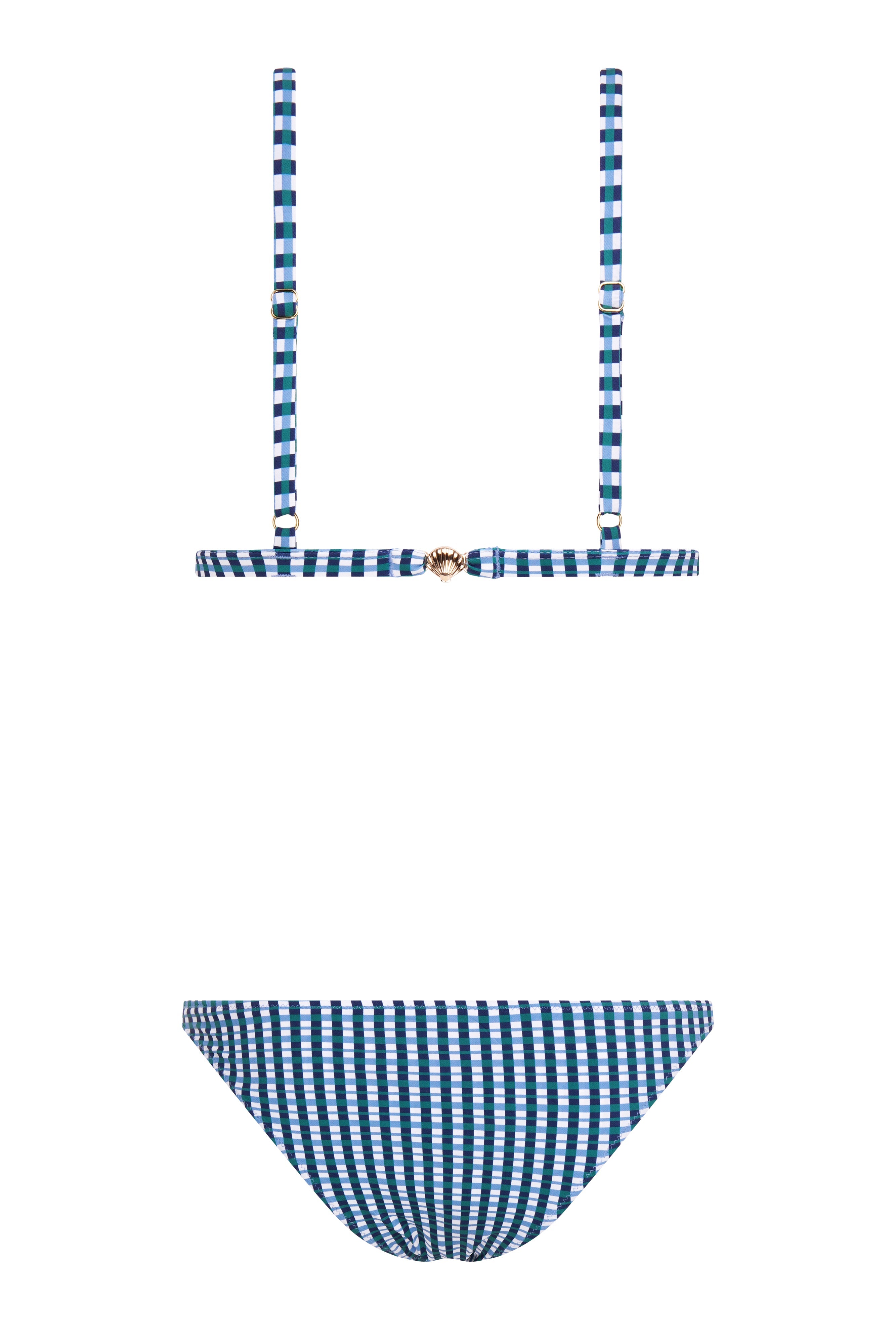 coco indigo check bottom