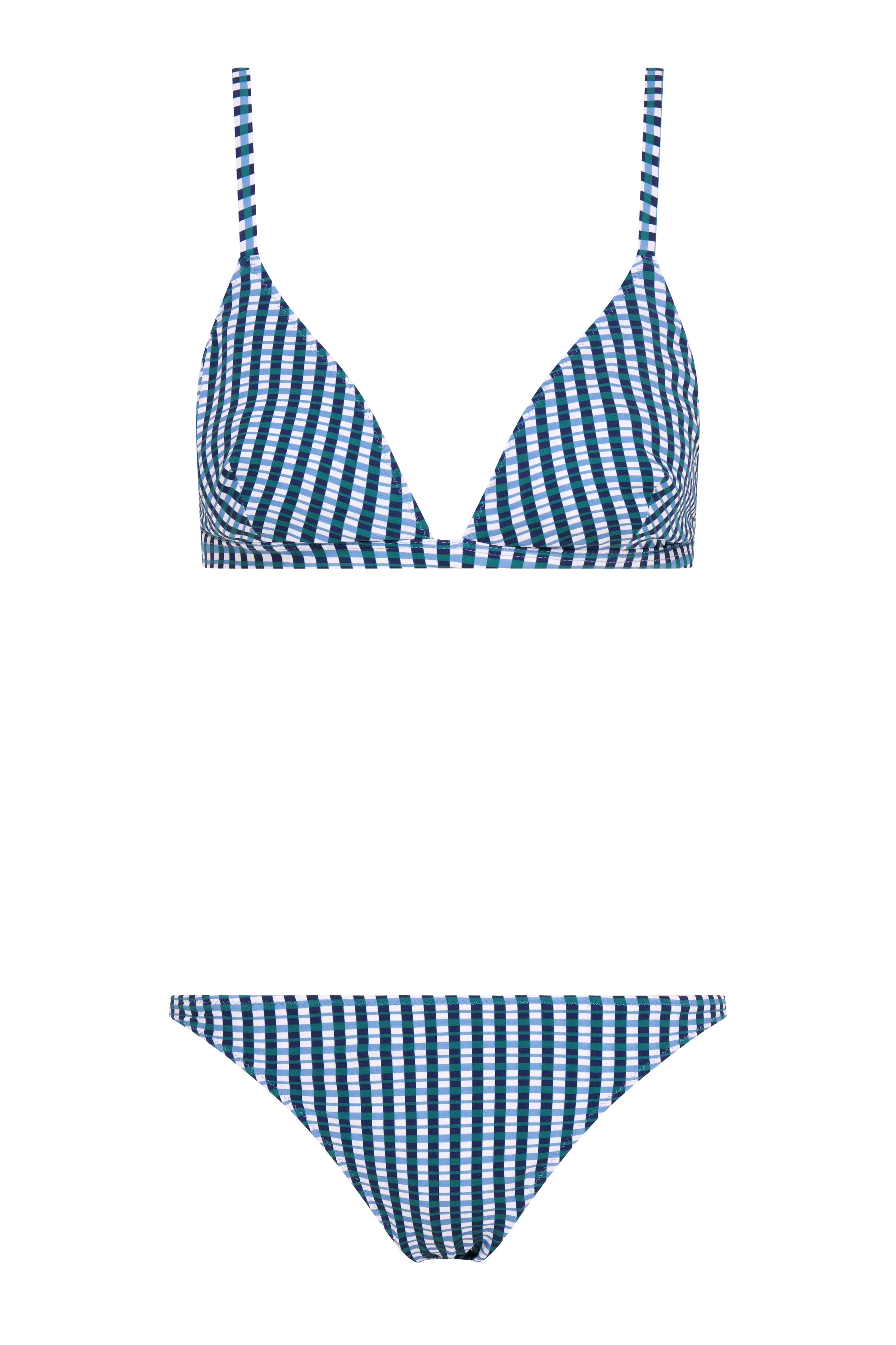 coco indigo check bottom
