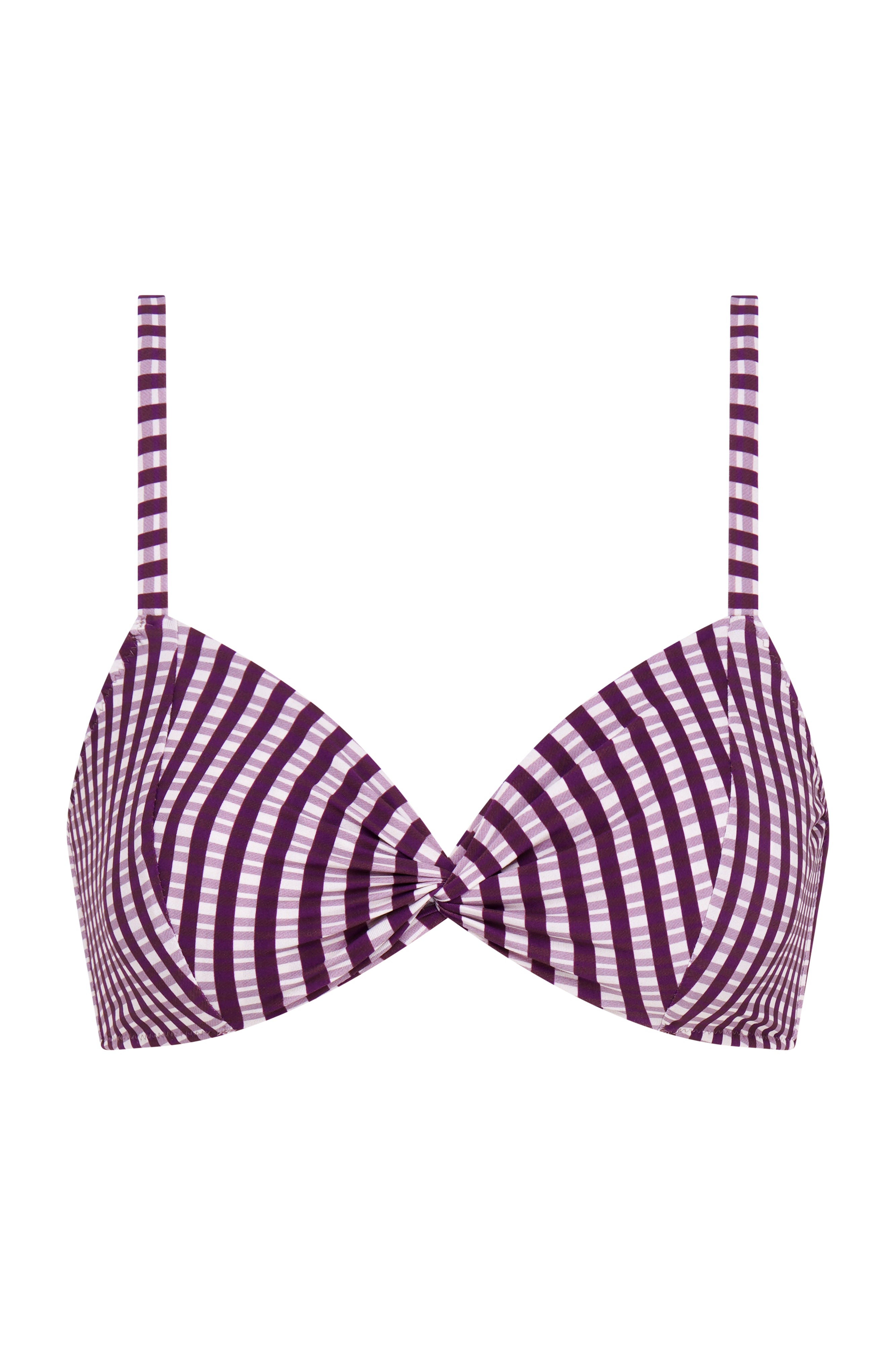 missy plum check top