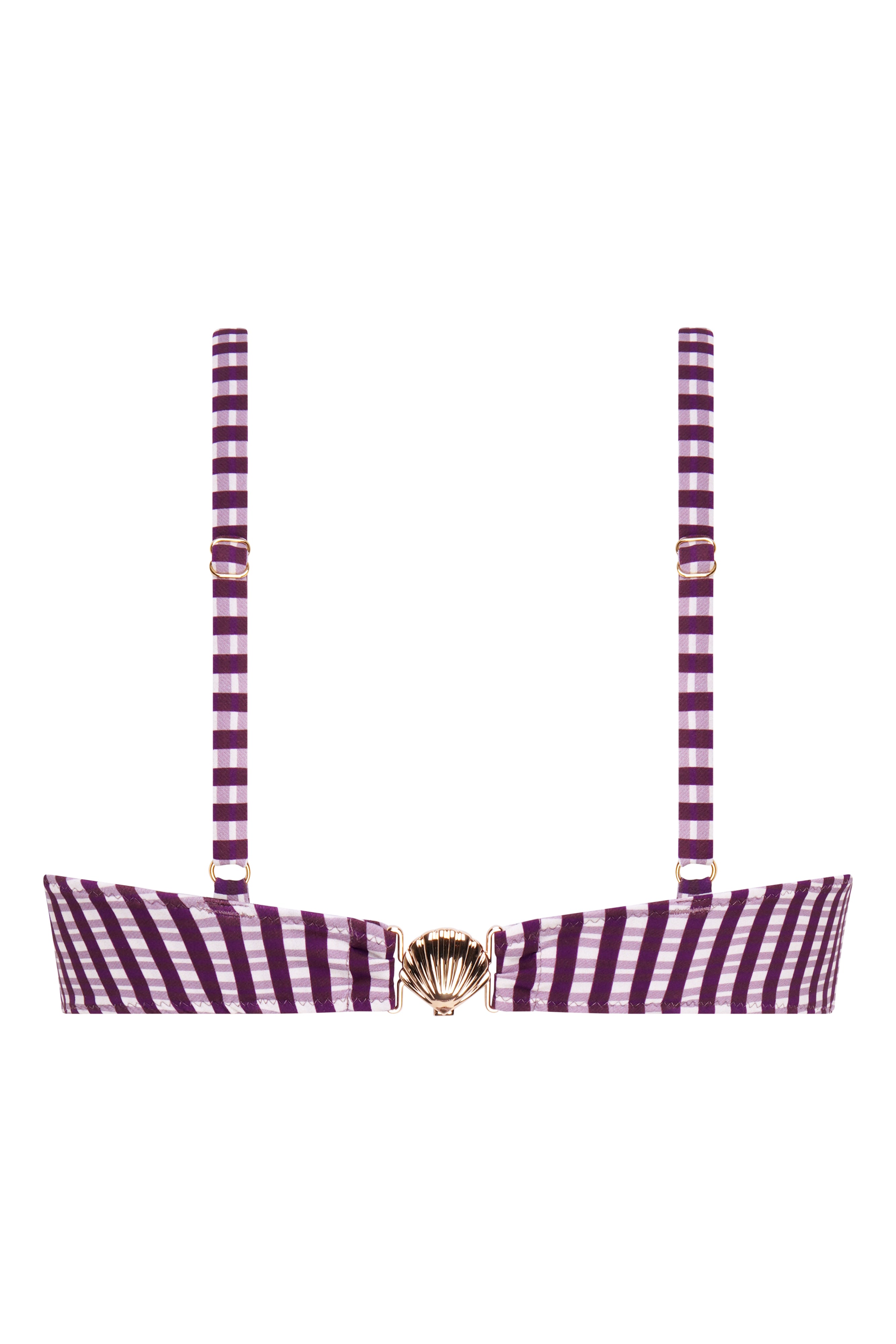 missy plum check top