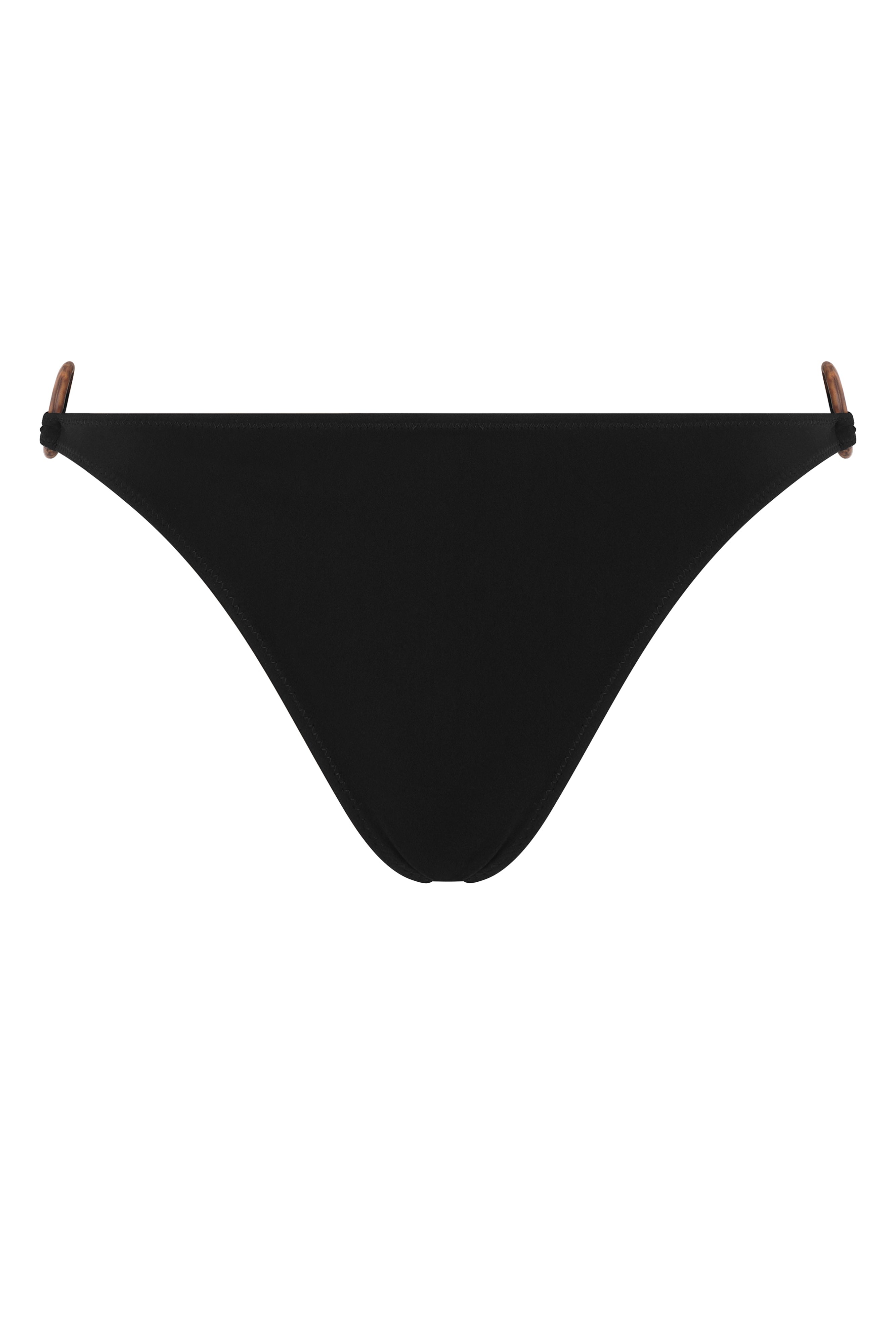 ring bikini bottoms black