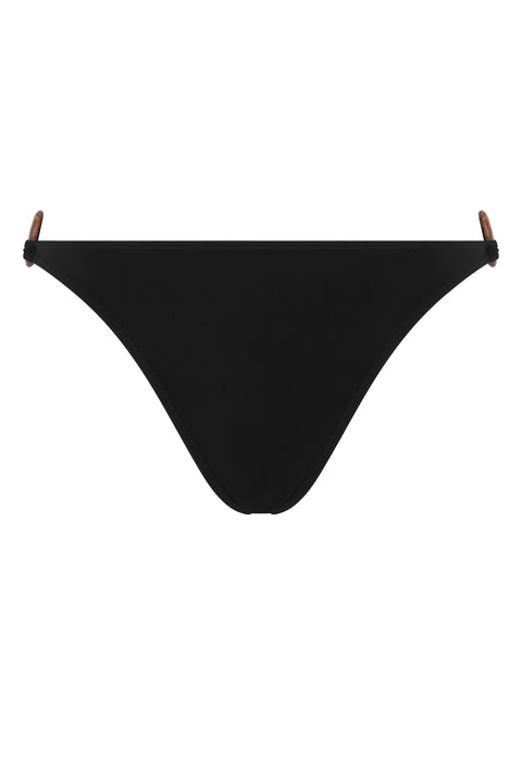 ring bikini bottoms black
