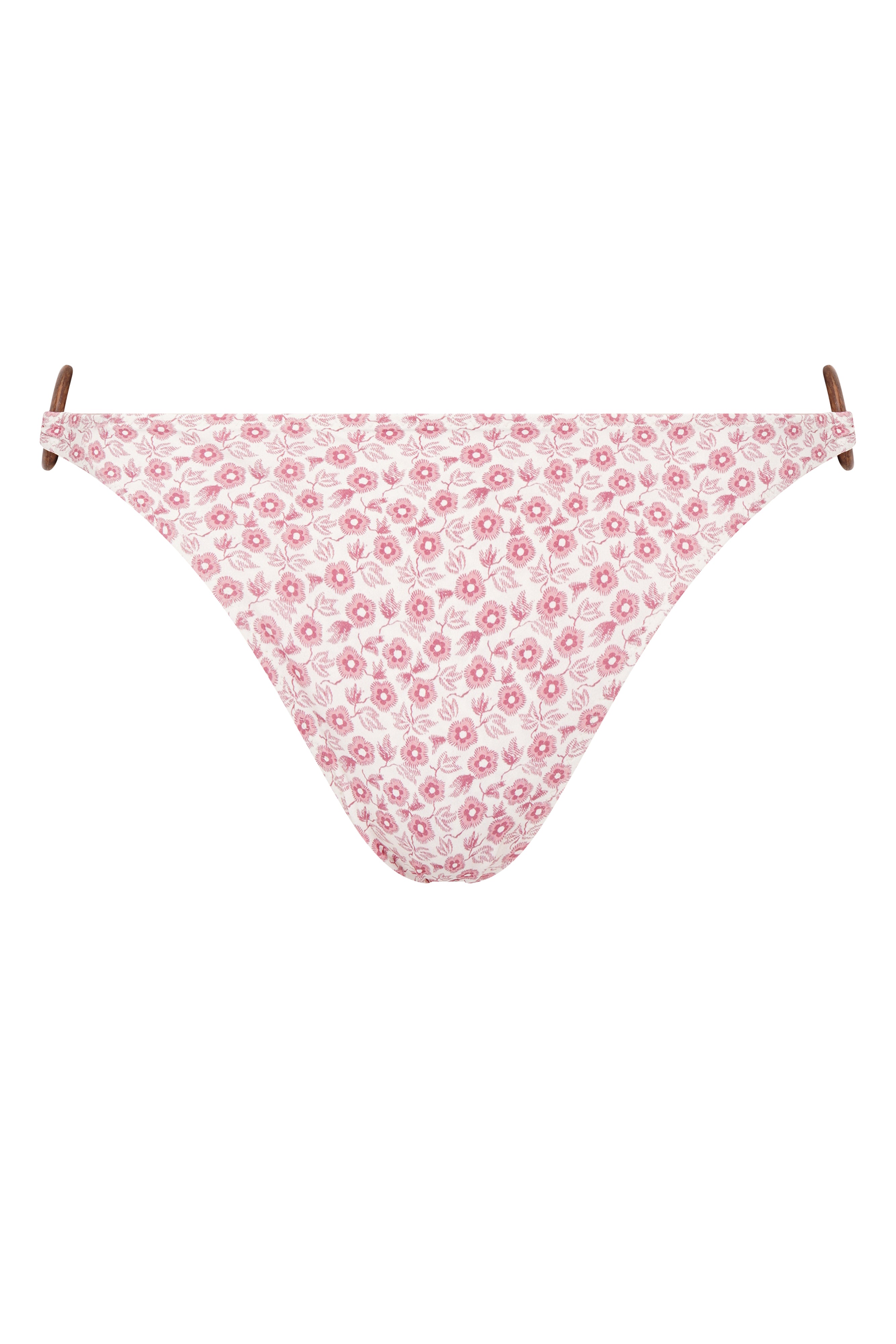 ring bikini bottoms pink floral